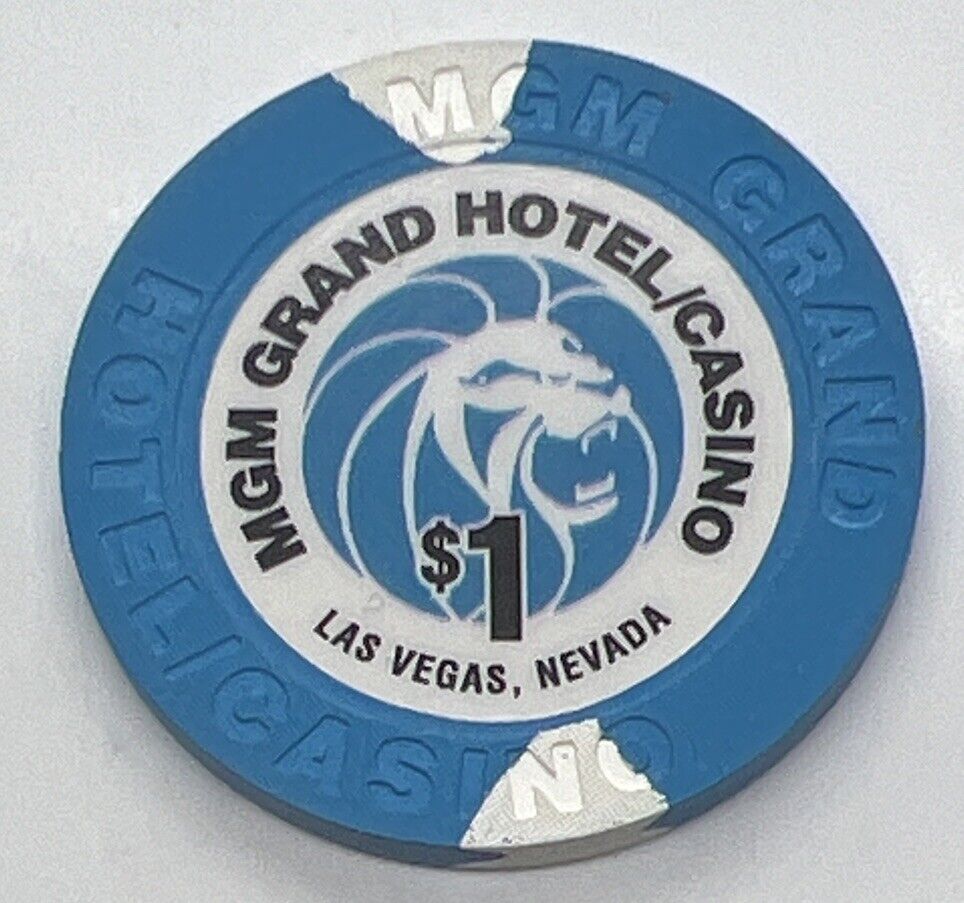 MGM Grand $1 Hotel / Casino Chip Las Vegas Nevada - Dark Lion 2005