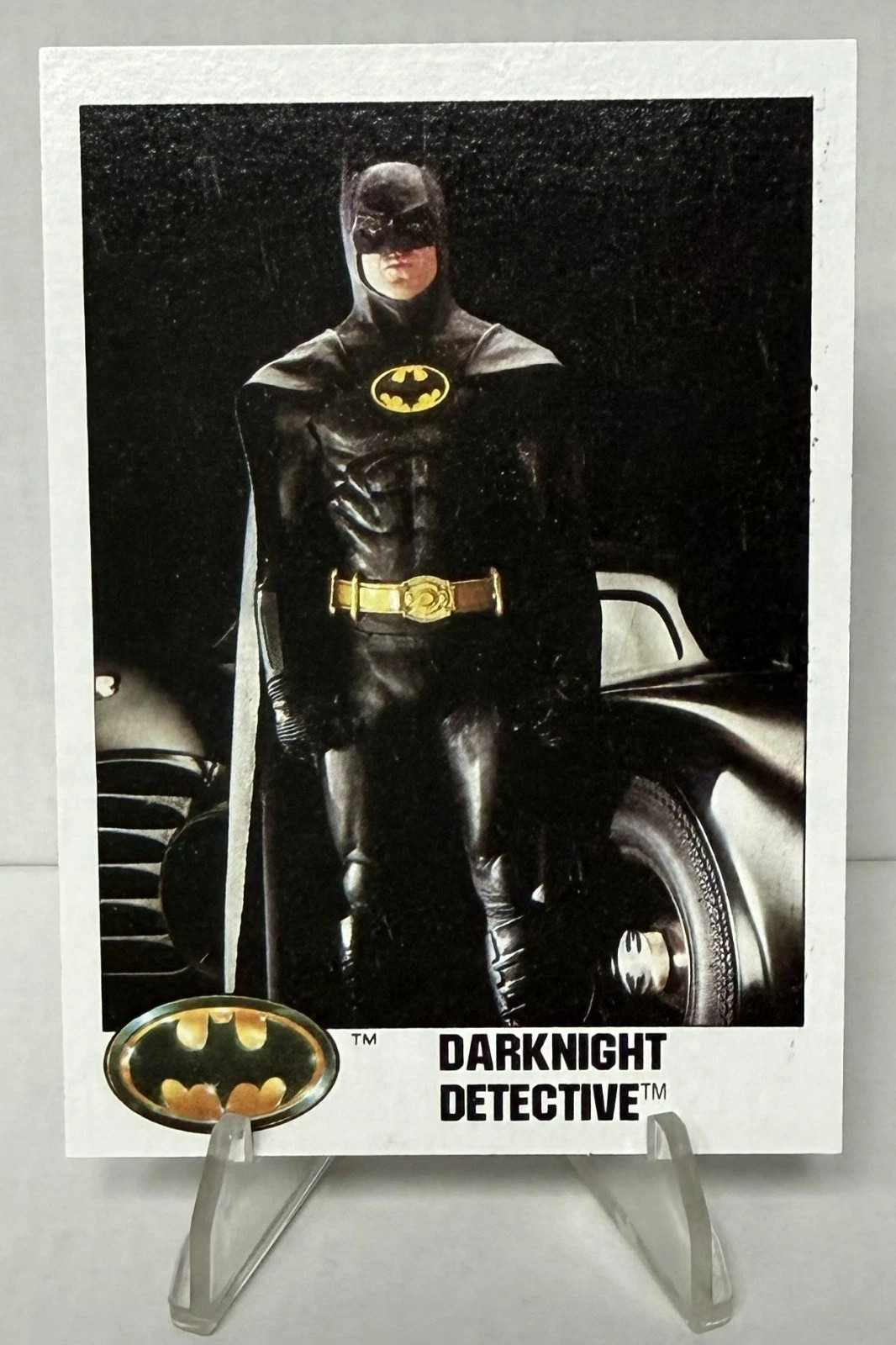 1989 Topps Batman DARK KNIGHT DETECTIVE #2 Michael Keaton Burton Trading Card