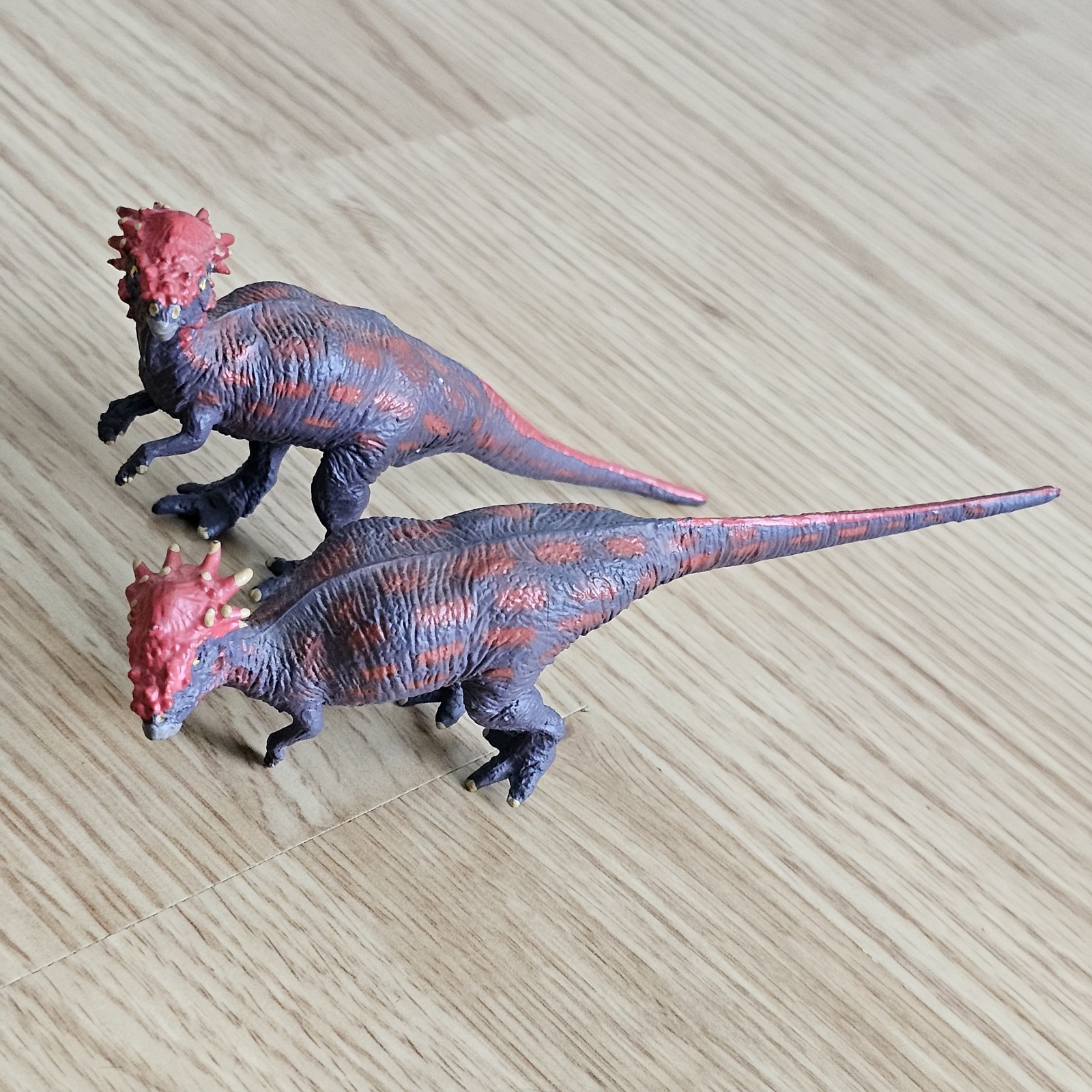 Vintage 1997 Battat Pachycephalosaurus Dinosaur Pair Museum of Science Boston