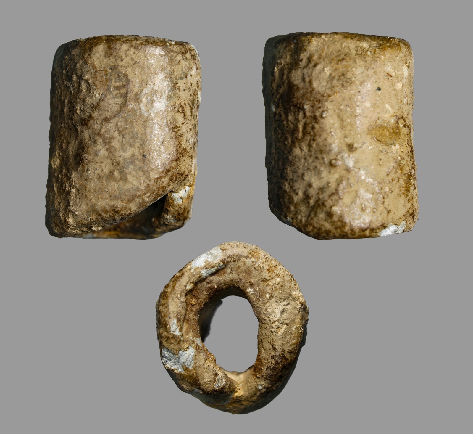 Ancient Judaean / Phoenician Two-Shekel Lead Barrel Weight, Circa 1st Century BC