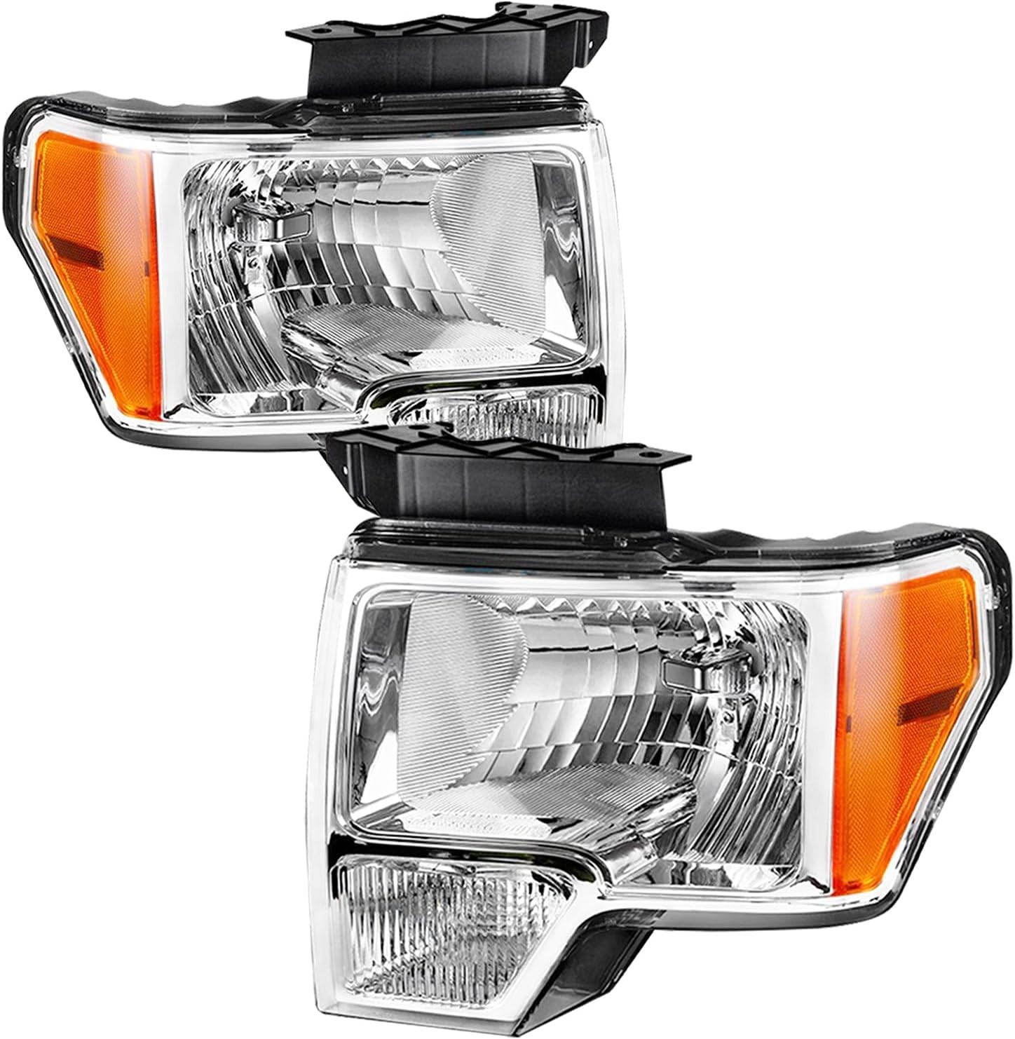 Headlight Assembly for 2009-2014 Ford F150 Driver Left & Passenger Right Side Re