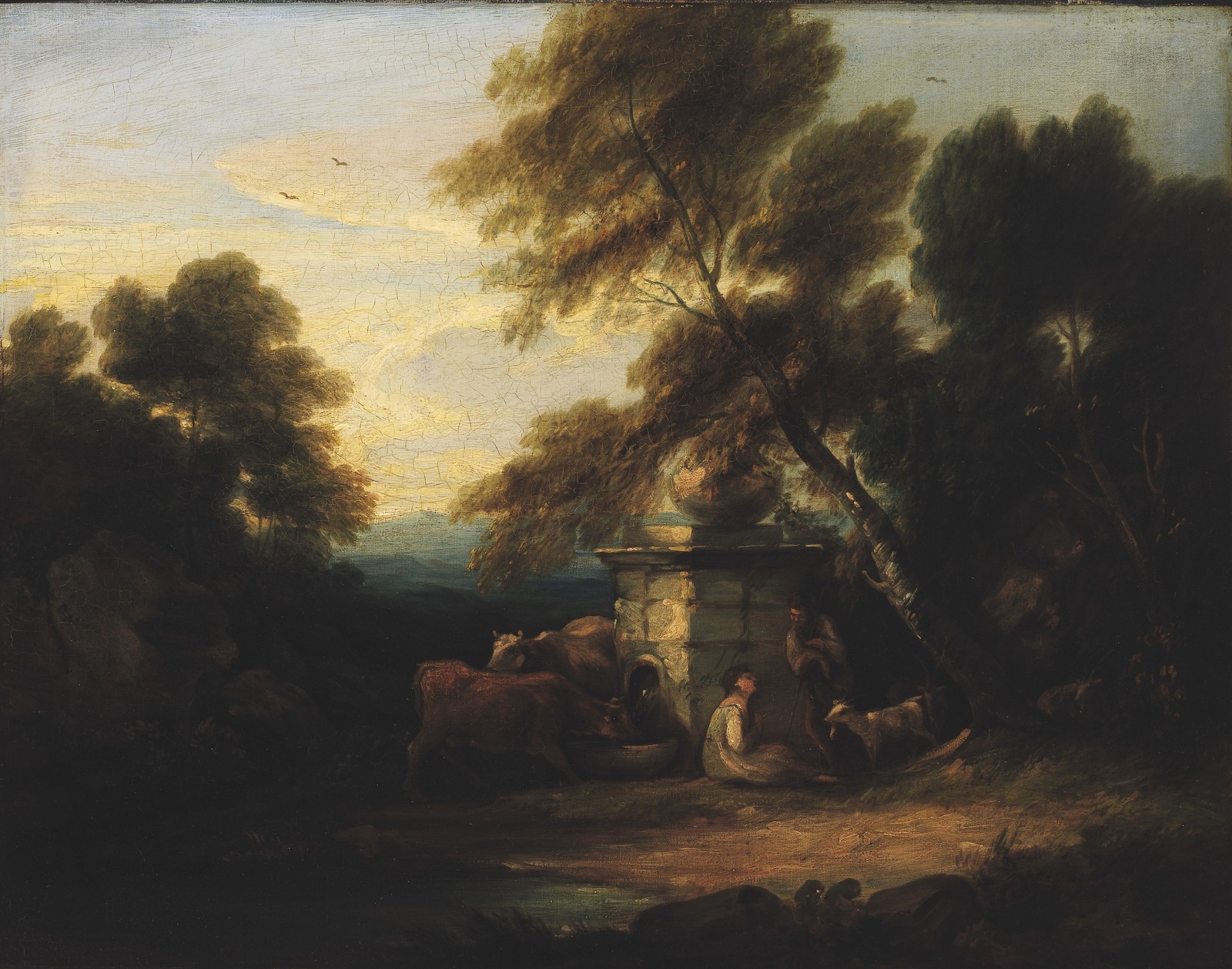 Thomas Gainsborough Small Landscape Vintage Art Reprint Wall Art