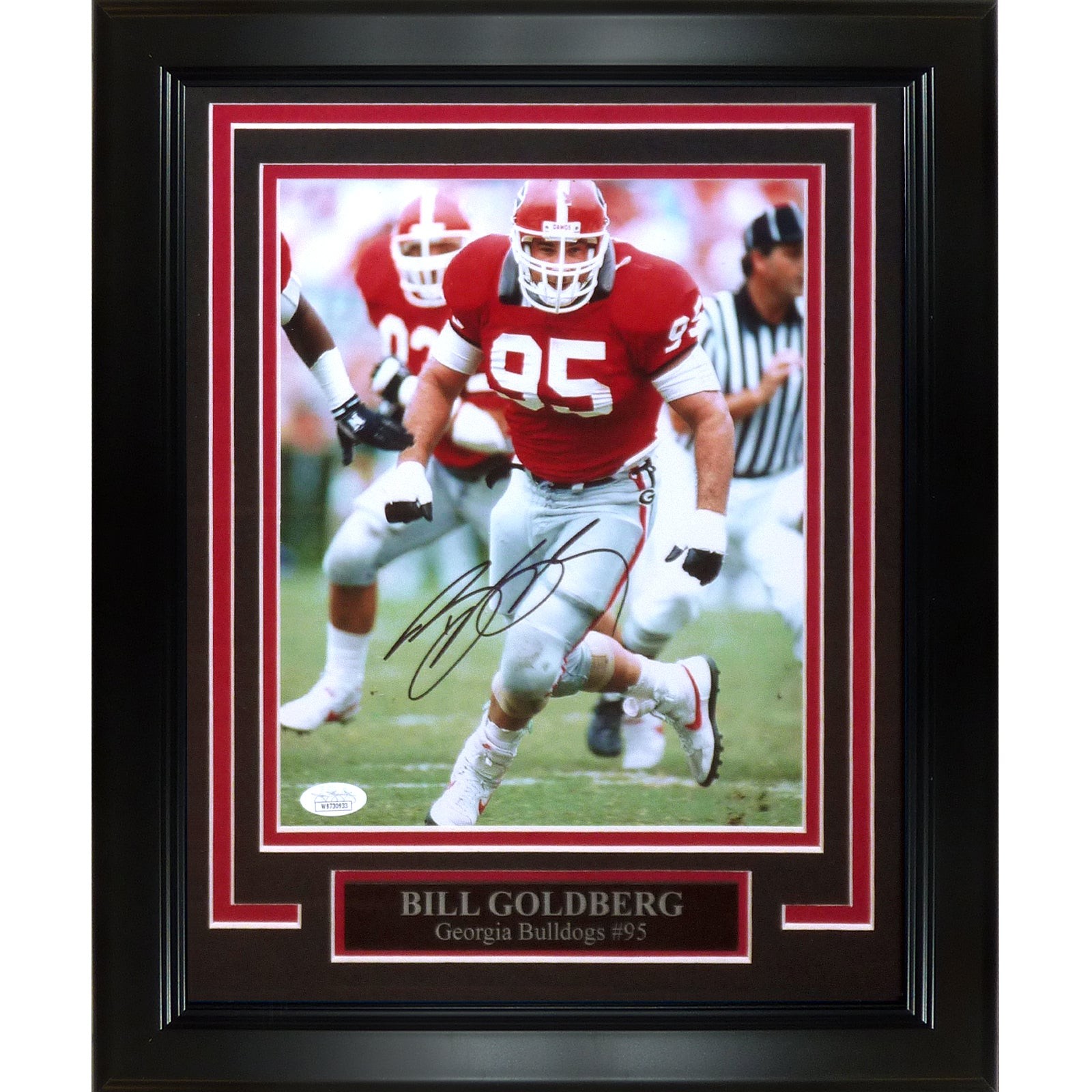 Bill Goldberg Autographed Georgia Bulldogs Deluxe Framed 8x10 Photo - JSA Bill Goldberg Autographed Georgia Bulldogs Deluxe Framed 8x10 Photo - JSA