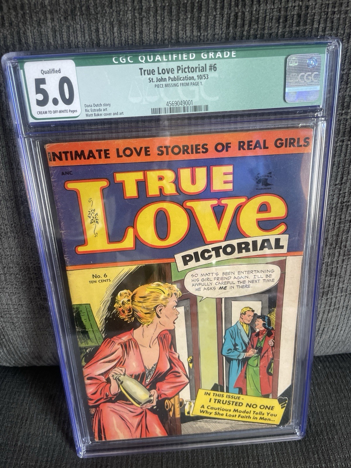True Love Pictorial #6 CGC Graded 5.0 Qualified 1953
