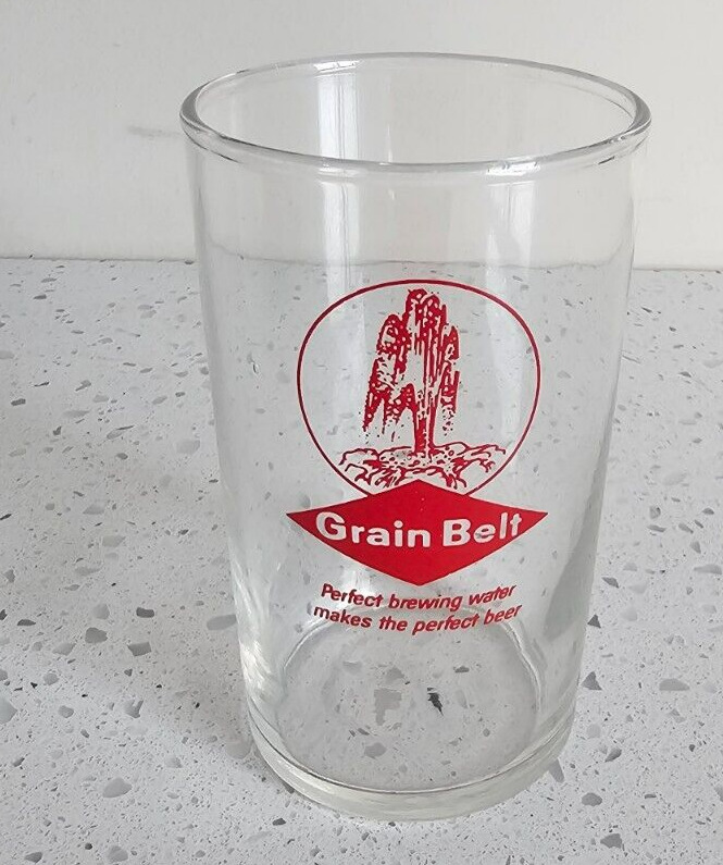 Grain Belt 4” Glass Vintage Tavern Advertising Home Barware