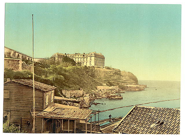 Chateau du Pharo, Old Harbor Vieux Port, Marseilles, France c1900 OLD PHOTO Chateau du Pharo, Old Harbor Vieux Port, Marseilles, France c1900 OLD PHOTO