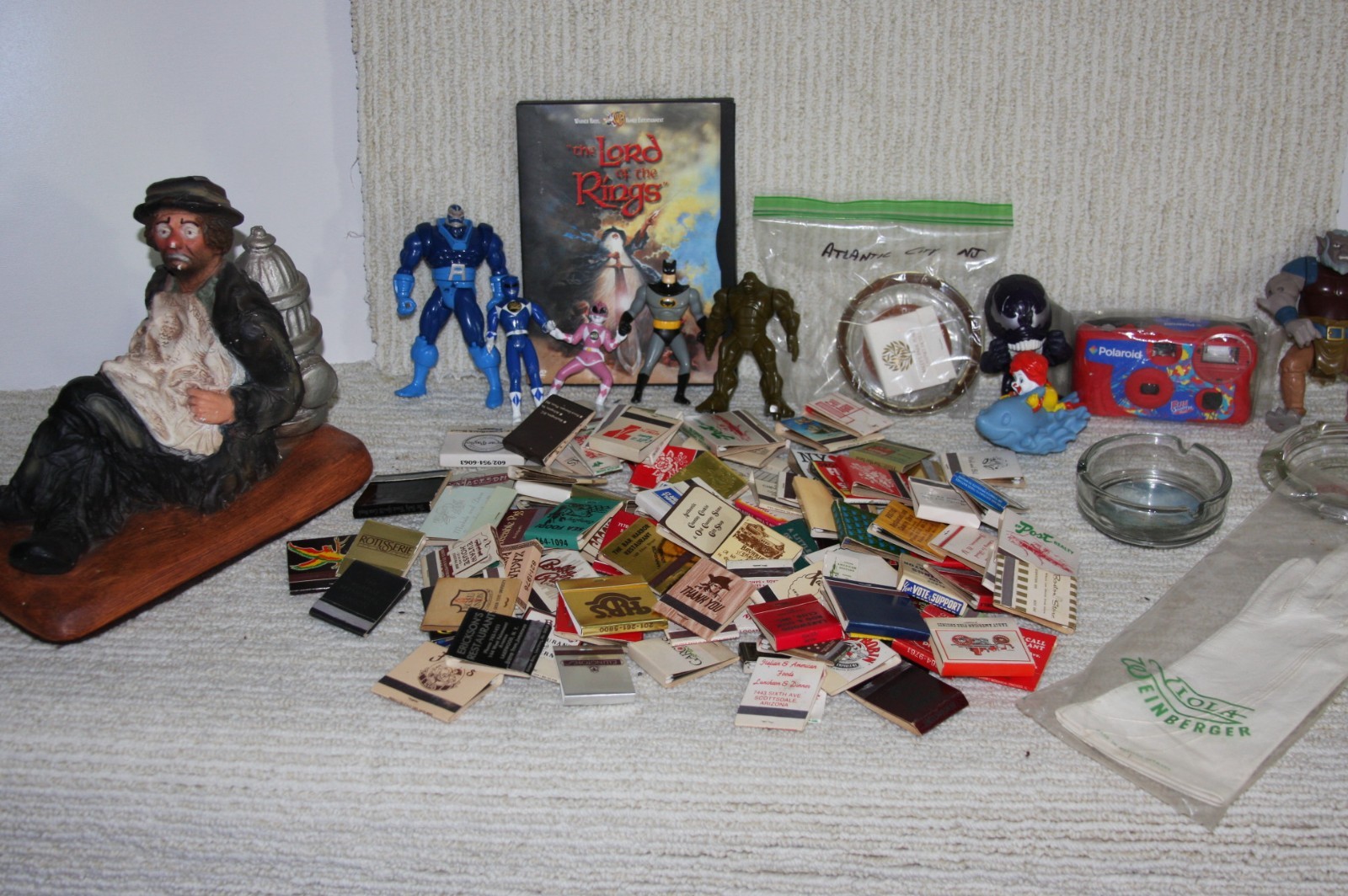 Huge Reseller Estate Lot - Vintage Matchbooks, Action Figures, Ashtrays & More Huge Reseller Estate Lot - Vintage Matchbooks, Action Figures, Ashtrays & More