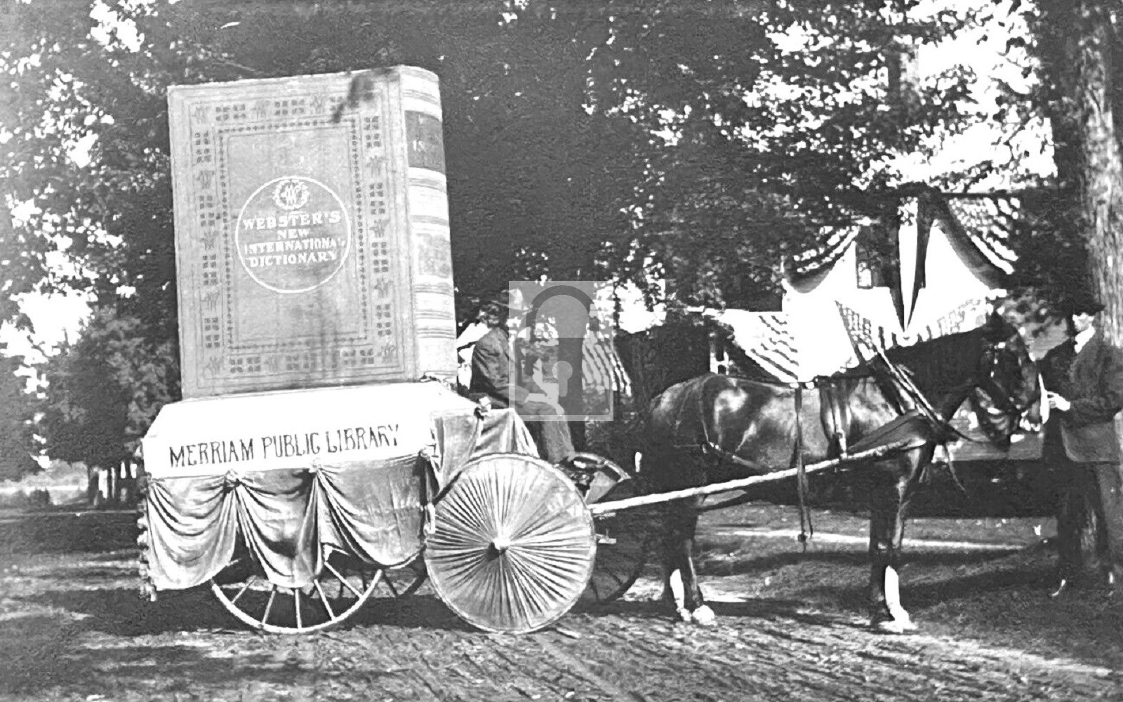 Merriam Webster Dictionary Horse Drawn Parade Float - 11x17 Reprint