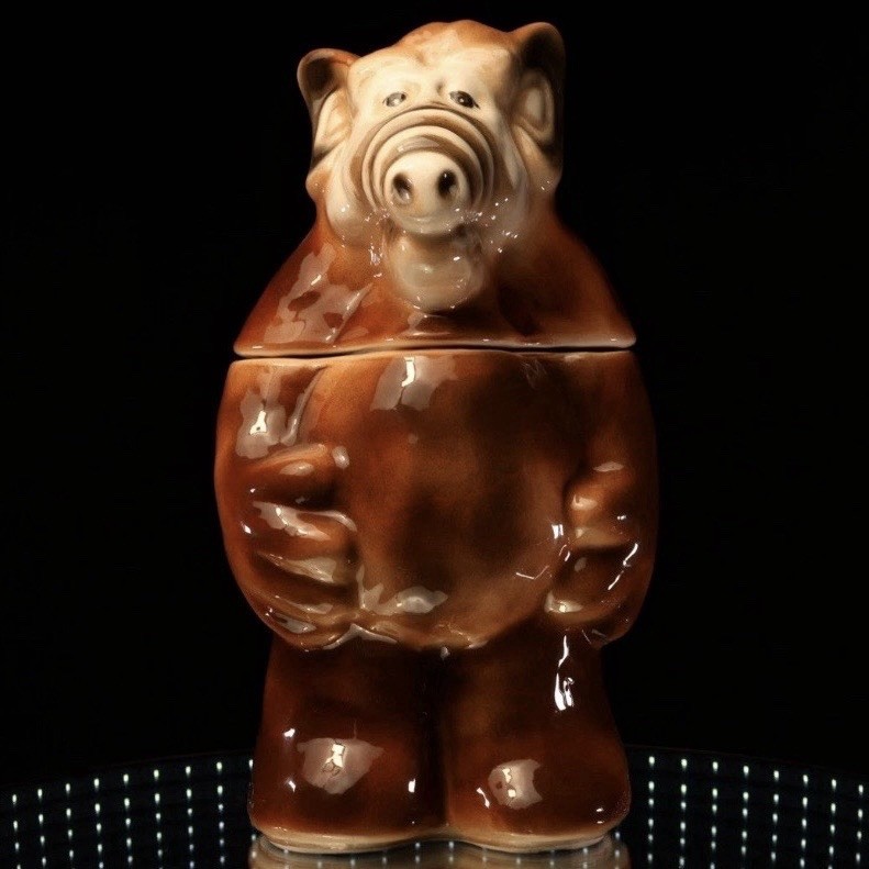 ALF — 1980s TV — Standing Ceramic Lidded Cookie Jar