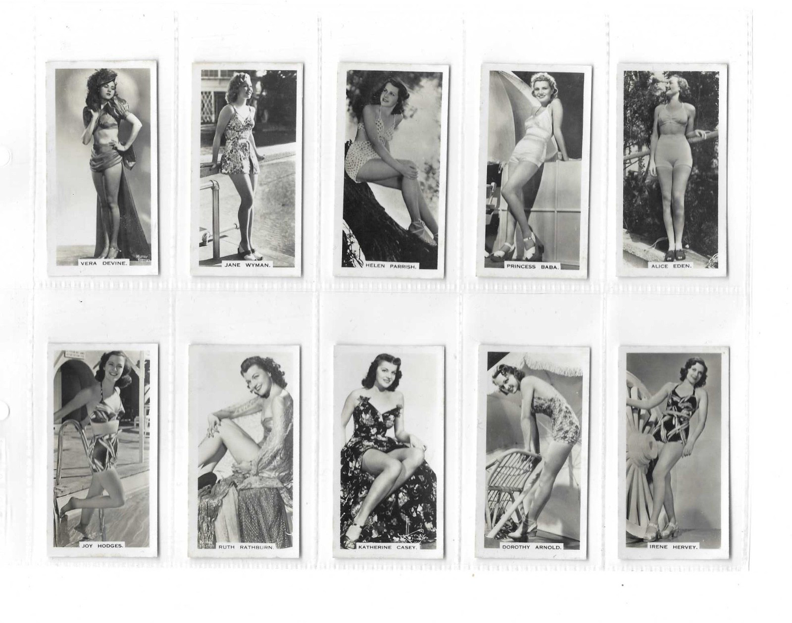 CARRERAS  SET: GLAMOUR GIRLS OF STAGE & FILM    1939