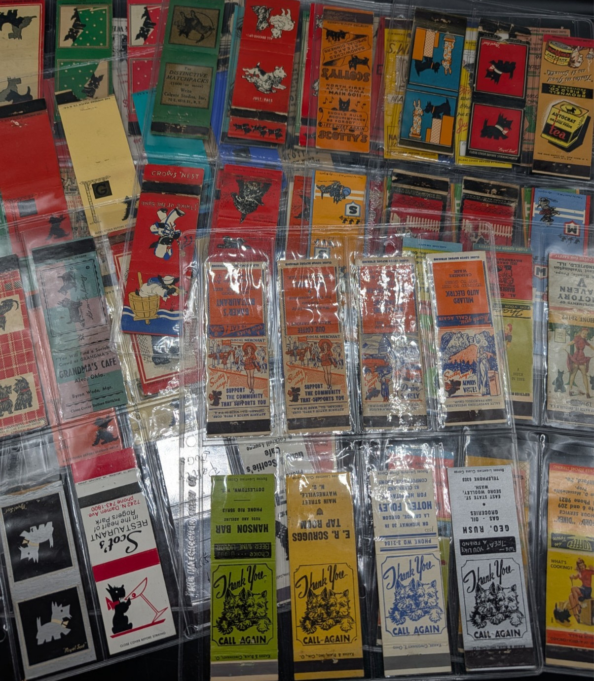 89 Vintage Scotty Scottie Dog Match Book Covers