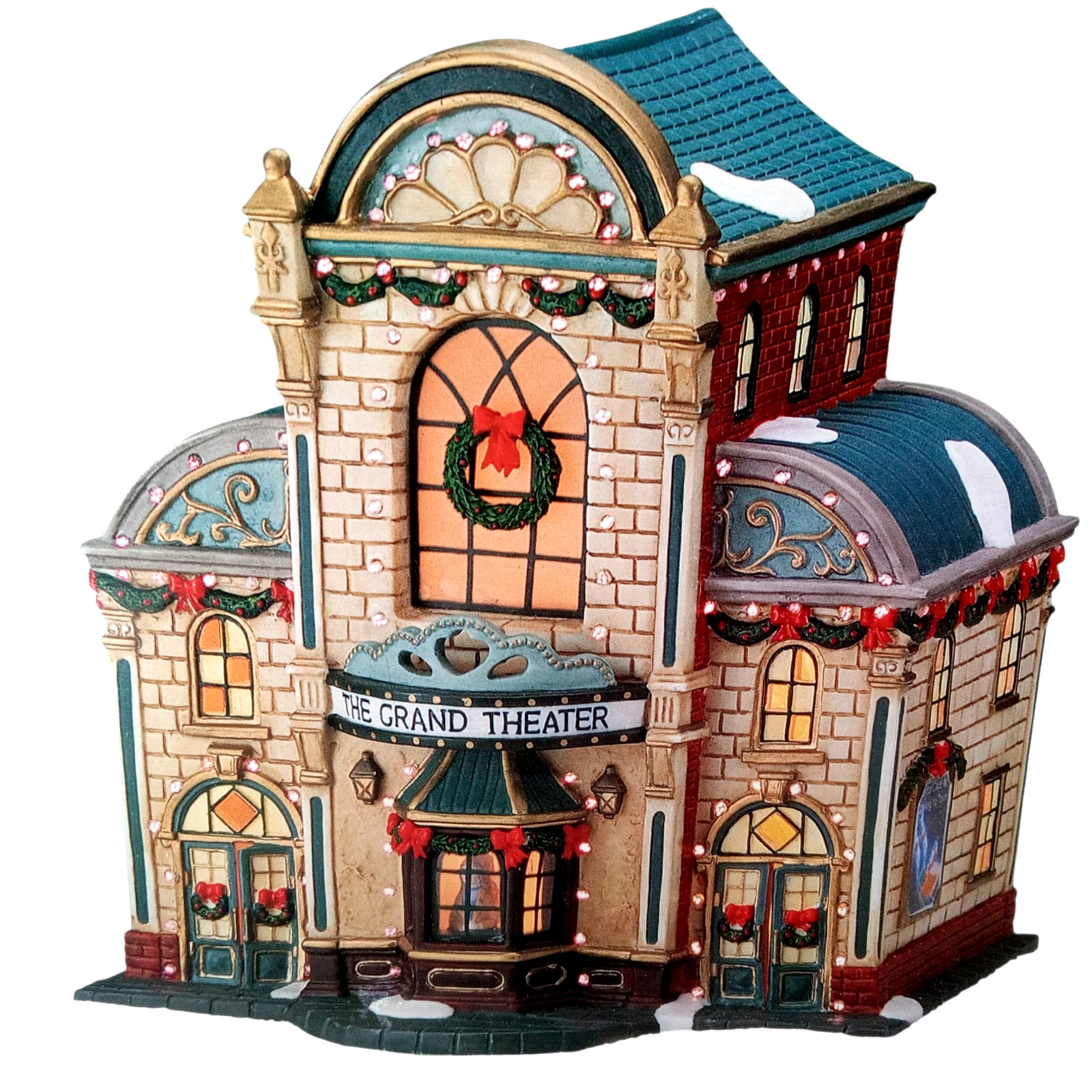 Heartland Valley Village The Grand Theater 9870445 O\'Well Fiber Optic Porcelain