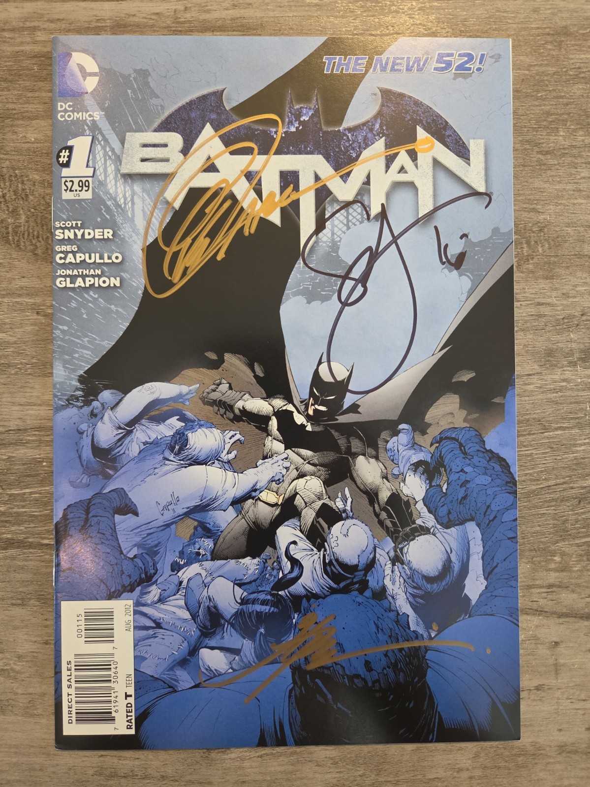 Batman #1 (DC 2012) 5th Print Signed X3 Scott Snyder Greg Capullo NM 9.4 9.6
