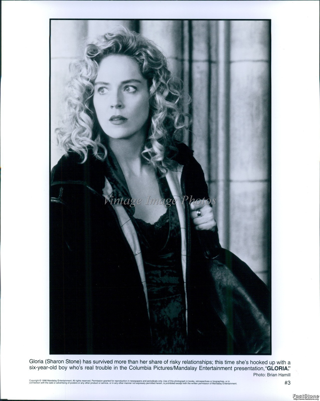 1998 Gloria Sharon Stone In Risky Relationship Troublesome Boy Photo 8x10