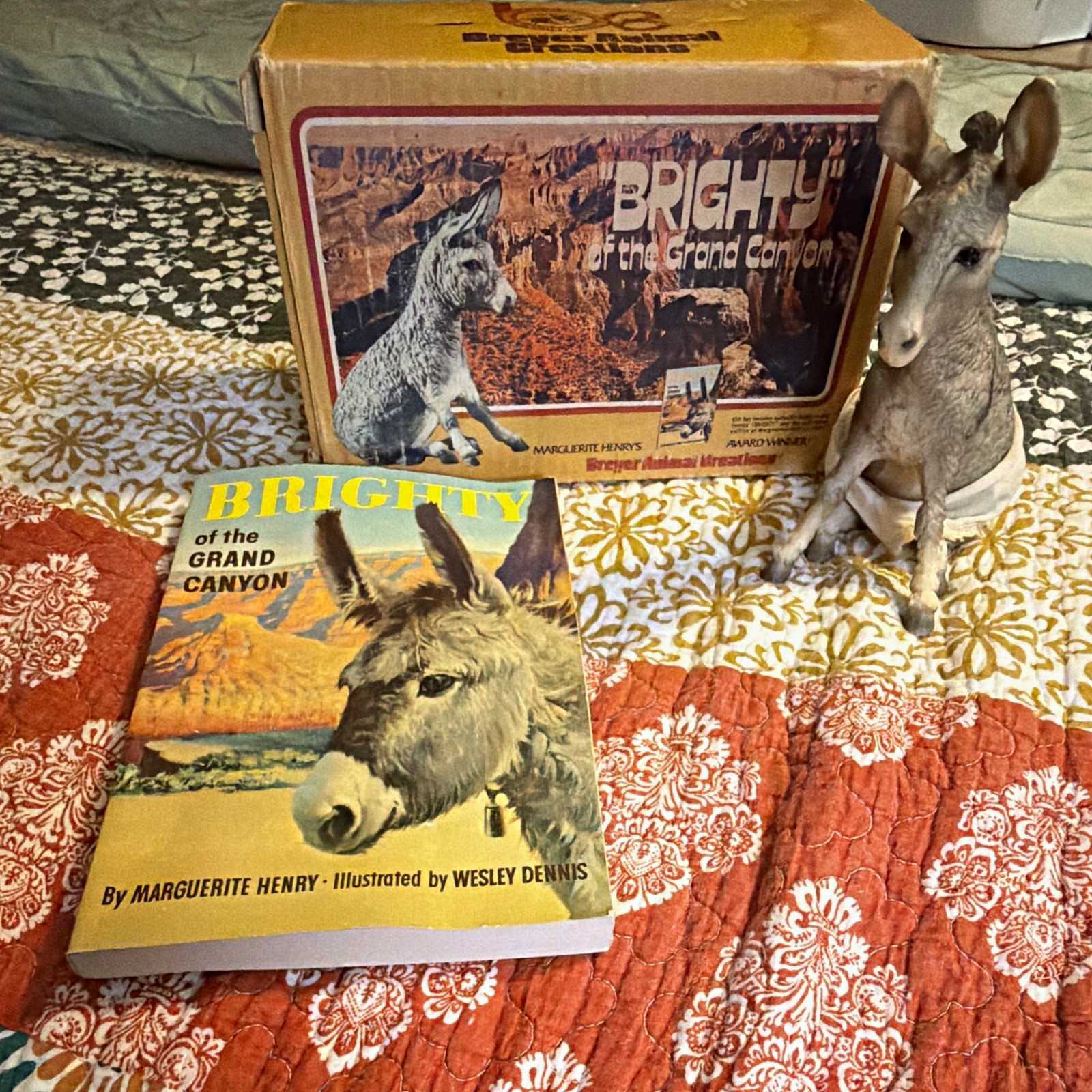 Vintage Breyer Animal Creations “Brighty of the Grand Canyon” gift set (#2075)