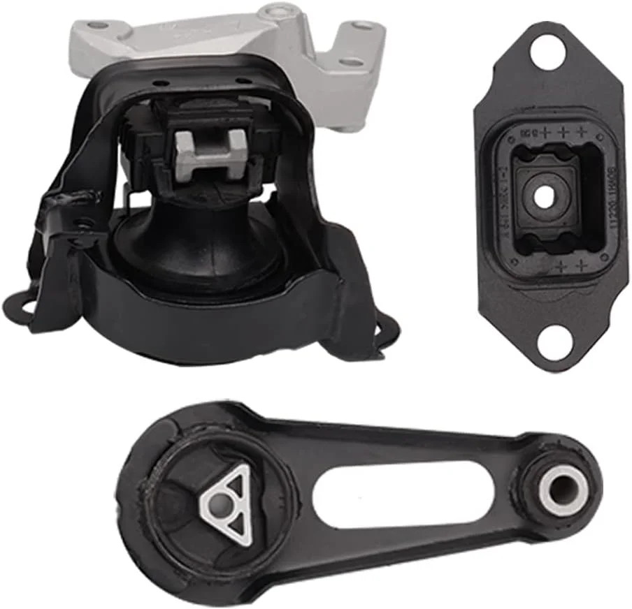 Engine Motor Mount Set for Nissan Versa Versa Note 1.6L Replacement 4PCS Black