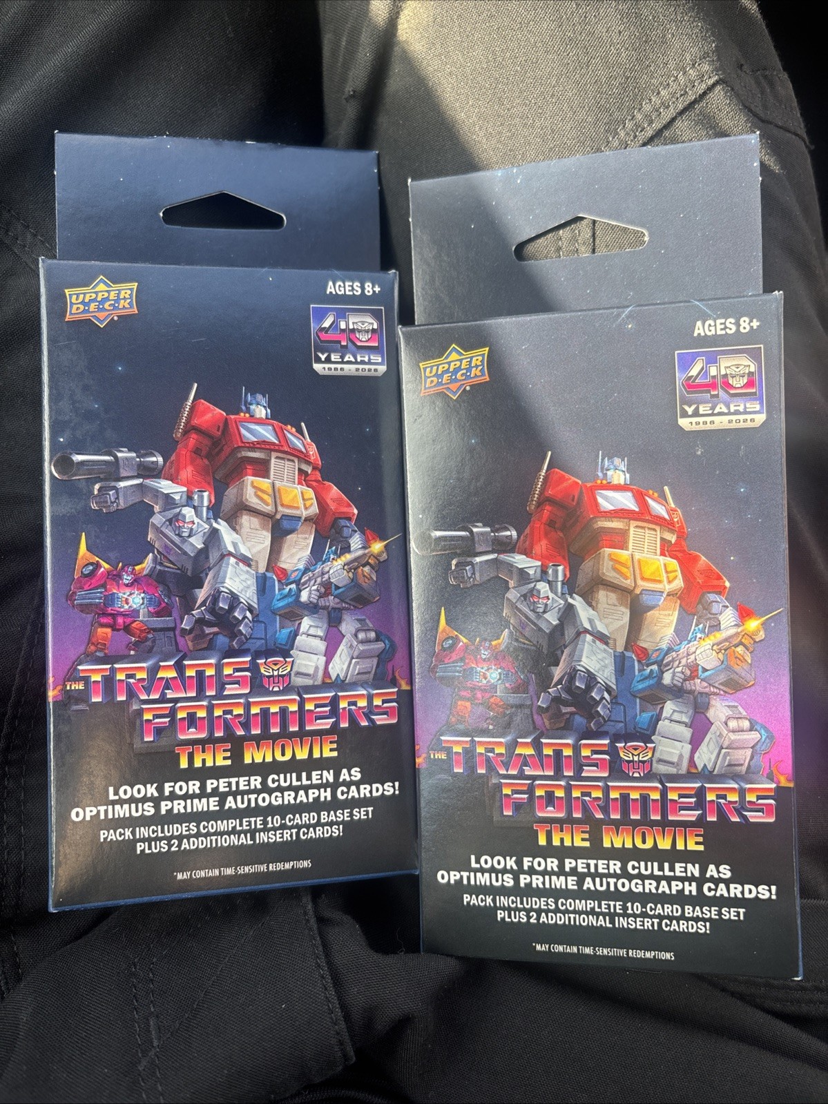 Transformers Upper Deck 40th Anniversary Target Exclusive Hangers Boxes (x2)