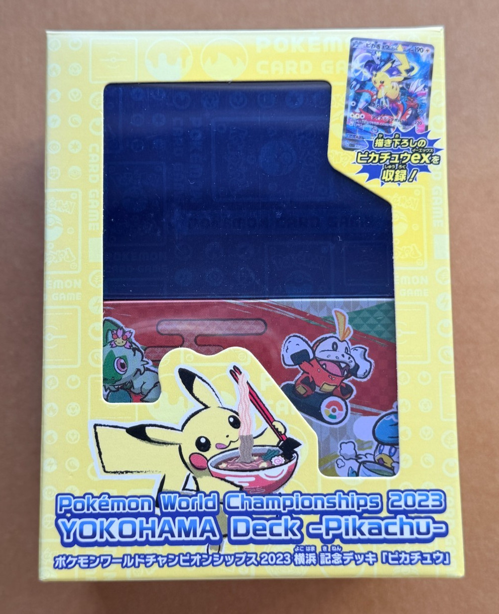 YOKOHAMA POKEMON WORLD CHAMPIONSHIPS 2023 DECK [SEALED] INC WCS23 PIKACHU EX
