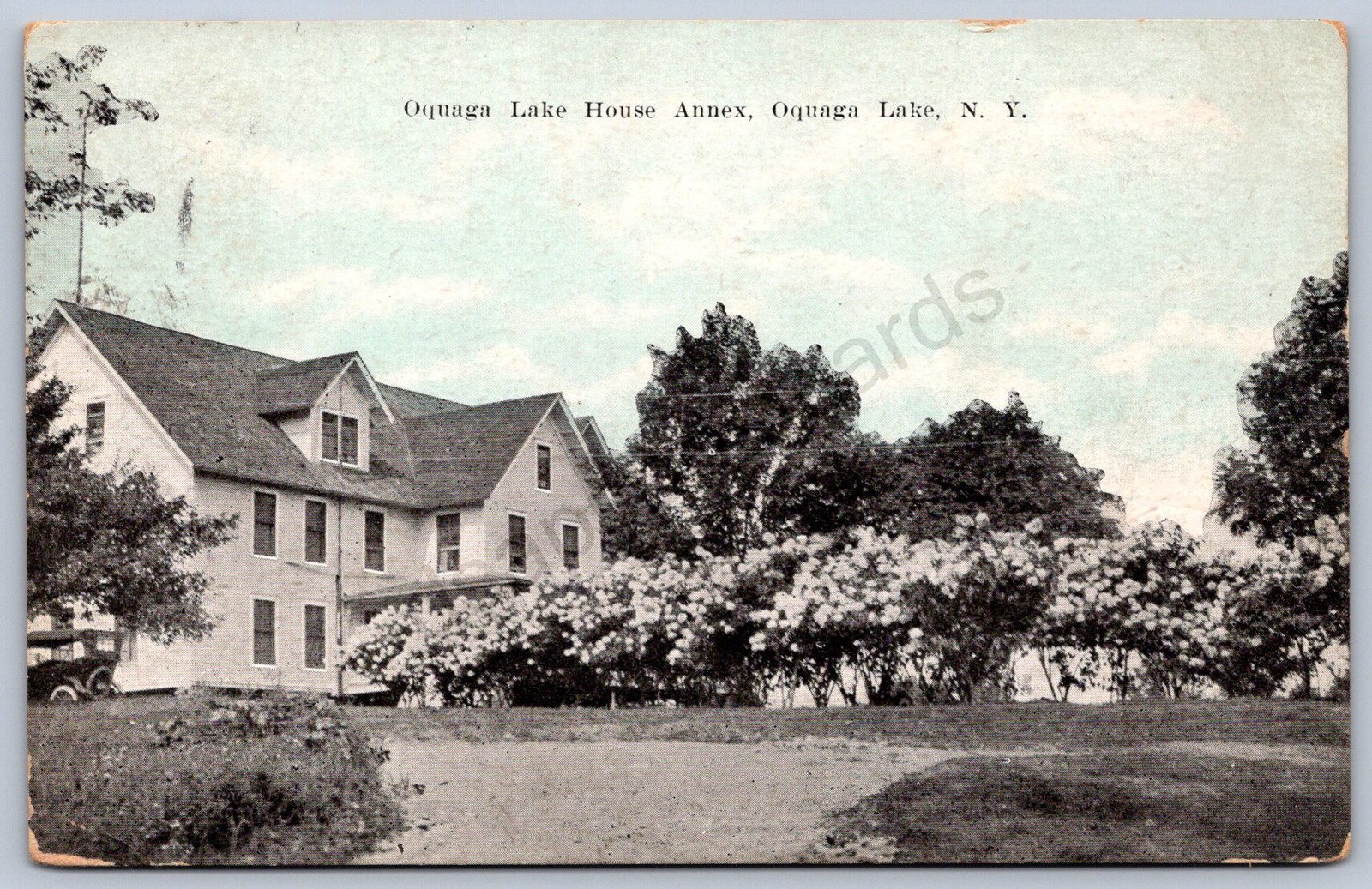 K32/ Oquaga Lake New York Postcard c1910 Lake Huose Annex Deposit 539