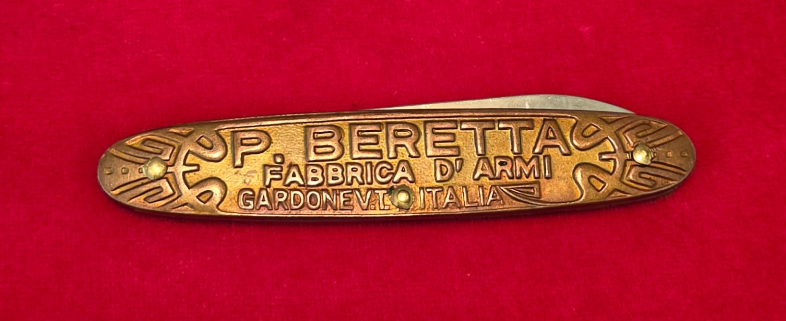 P. Beretta Maserin Italy Pocket Knife Near Mint