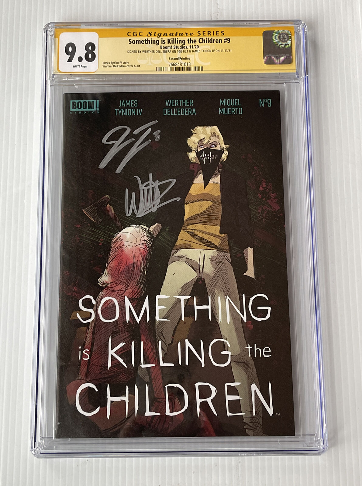 James Tynion Dell’edera Signed X2 Something is Killing the Children #9 CGC 9.8