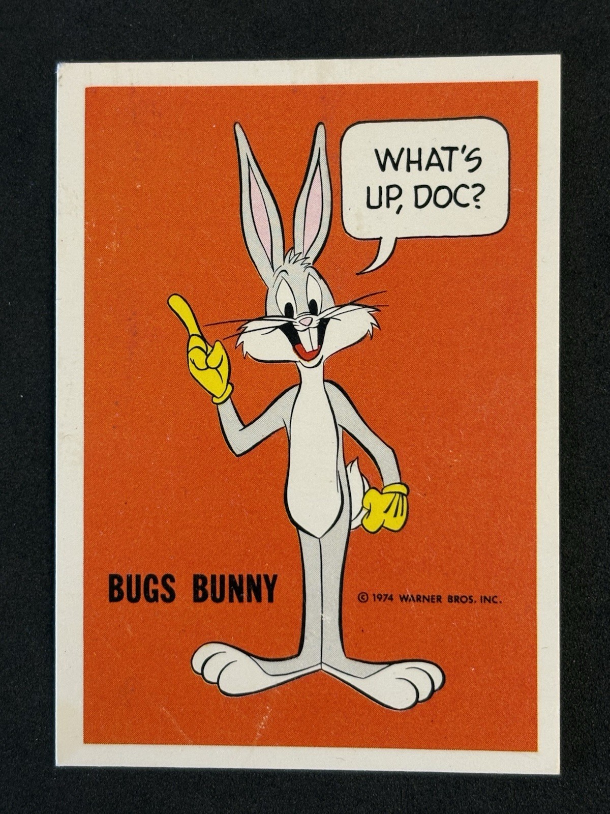 1974 Warner Brothers Bugs Bunny National Periodical Cards - EX Centered
