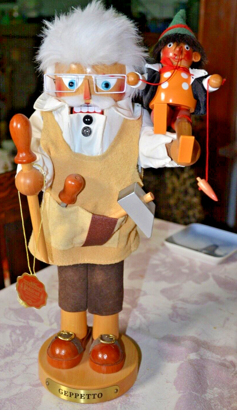 SIGNED by STEINBACH Geppetto & Pinocchio Limited Edition NUTCRACKER Germany