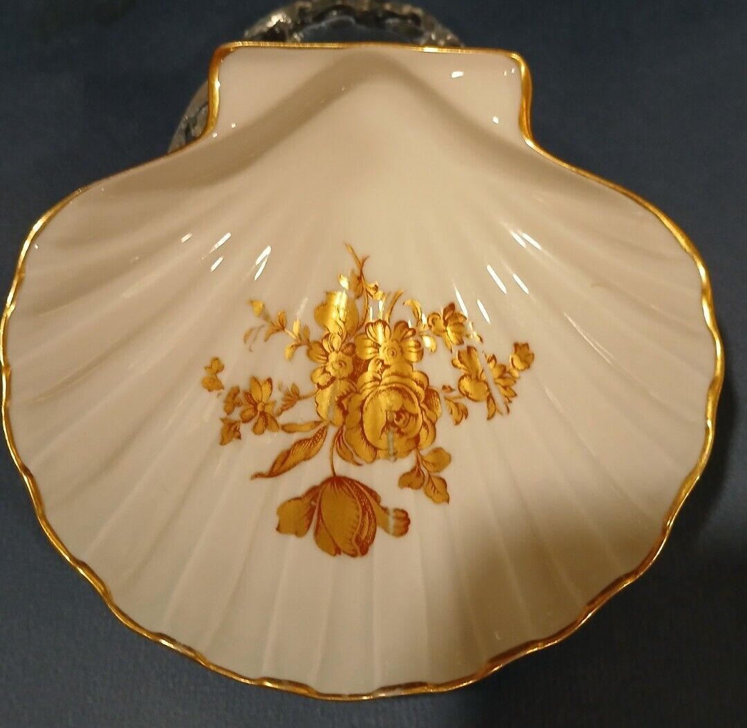 Vintage Limoges (France) Candy,Trinket,Soap Dish, Gold Trim Floral Design
