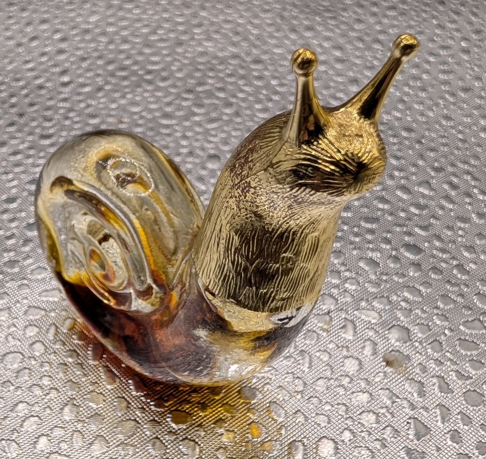 Vintage Avon 1970s Mini Snail Perfume Bottle