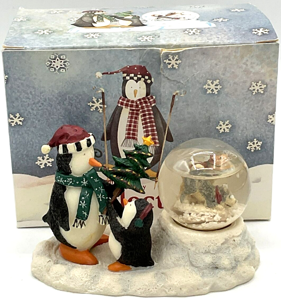 1999 Limited Edition Debbie Mumm Series 1 Mummford’s Journey Penguin Snow Globe