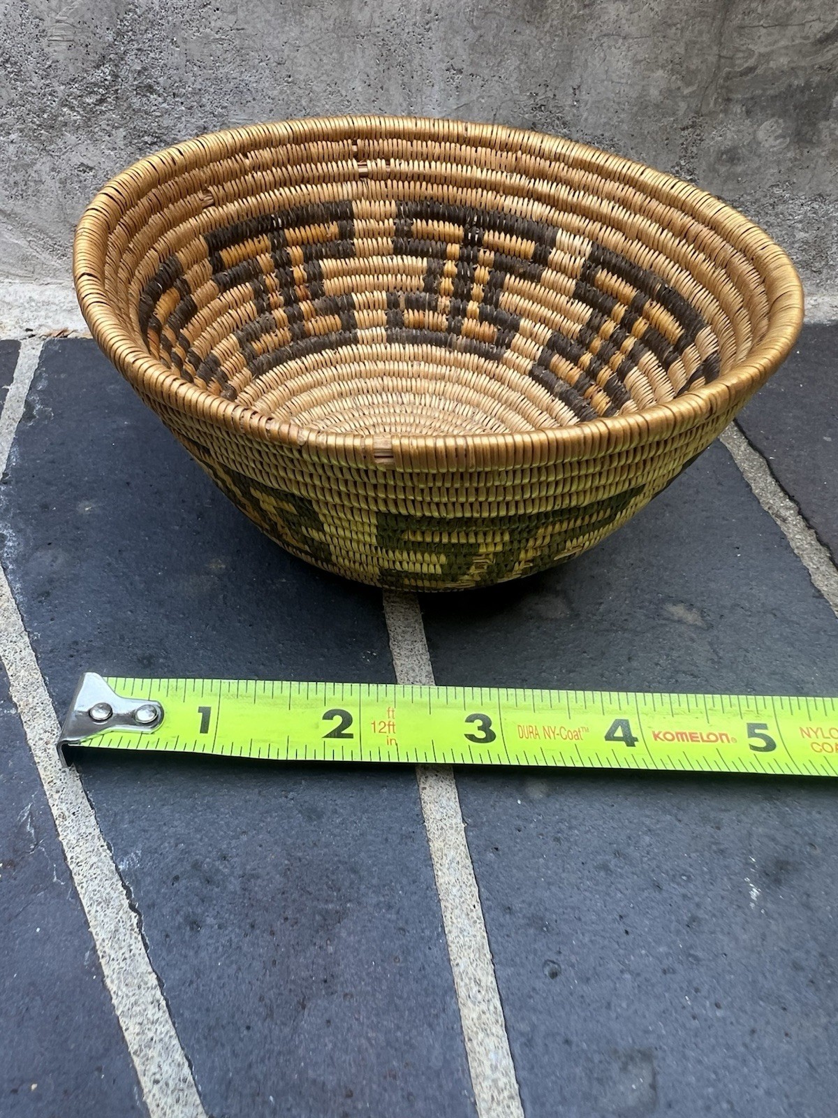 Beautiful Antique Panamint, Paiute Basket, From Los Angeles Estate.