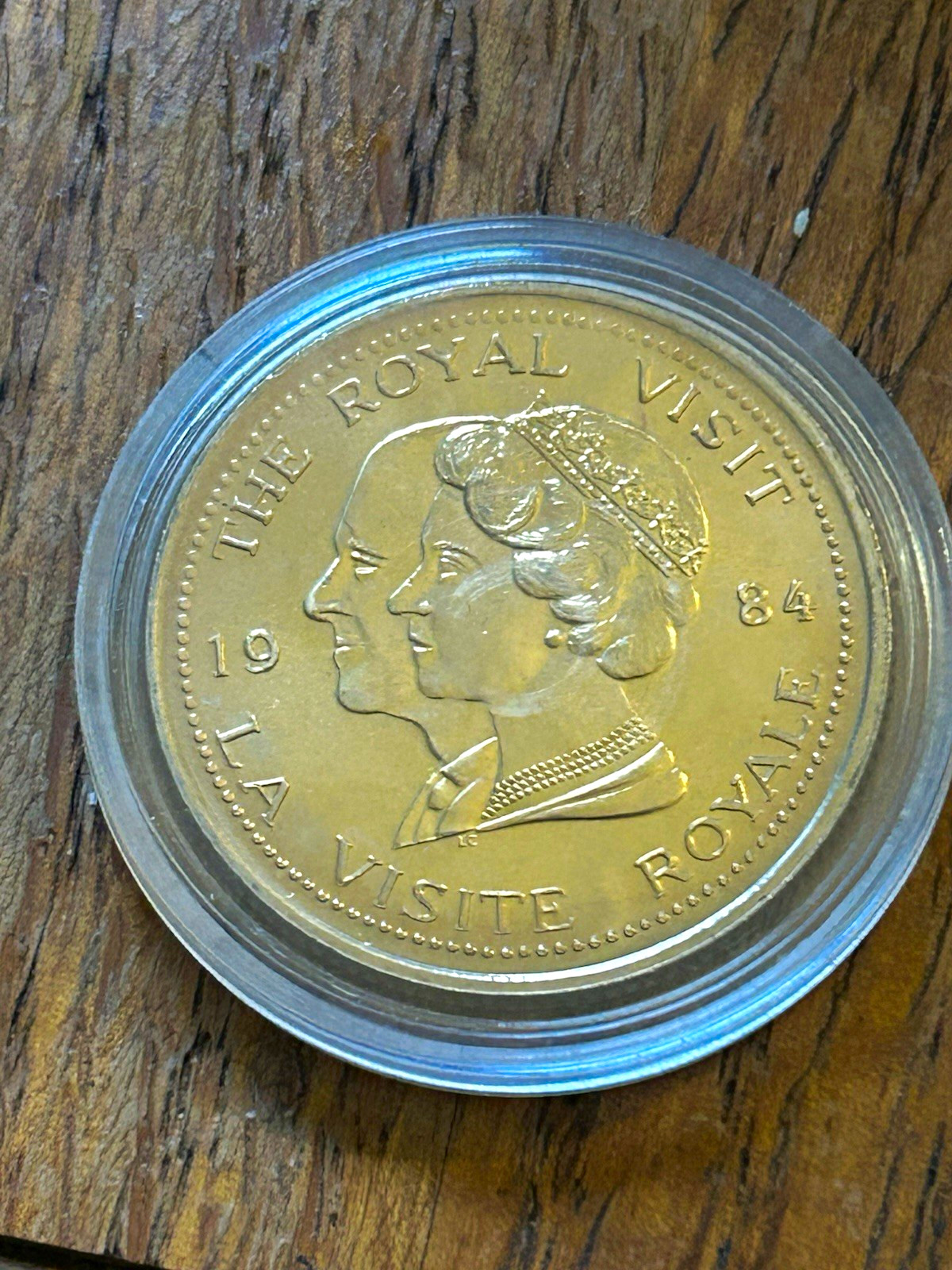 1984 Royal Visit City of Windsor Commemorative Medal Queen Elizabeth II Canada