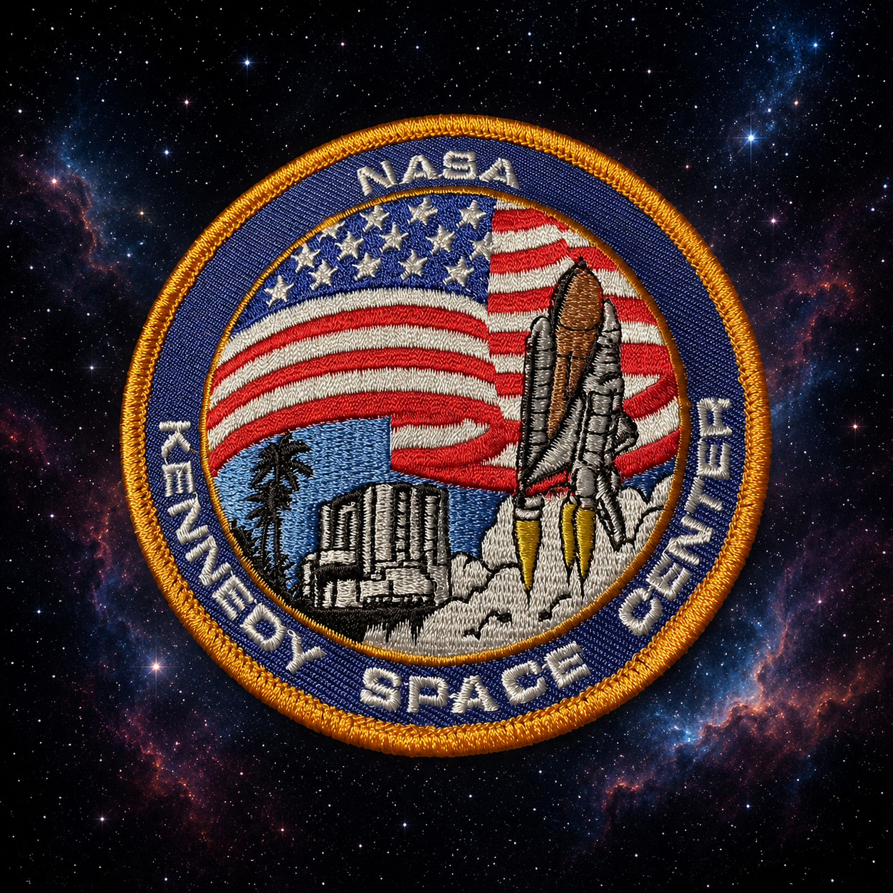 NASA - KENNEDY SPACE CENTER KSC OFFICIAL SPACE PATCH- 3.5” NASA - KENNEDY SPACE CENTER KSC OFFICIAL SPACE PATCH- 3.5”