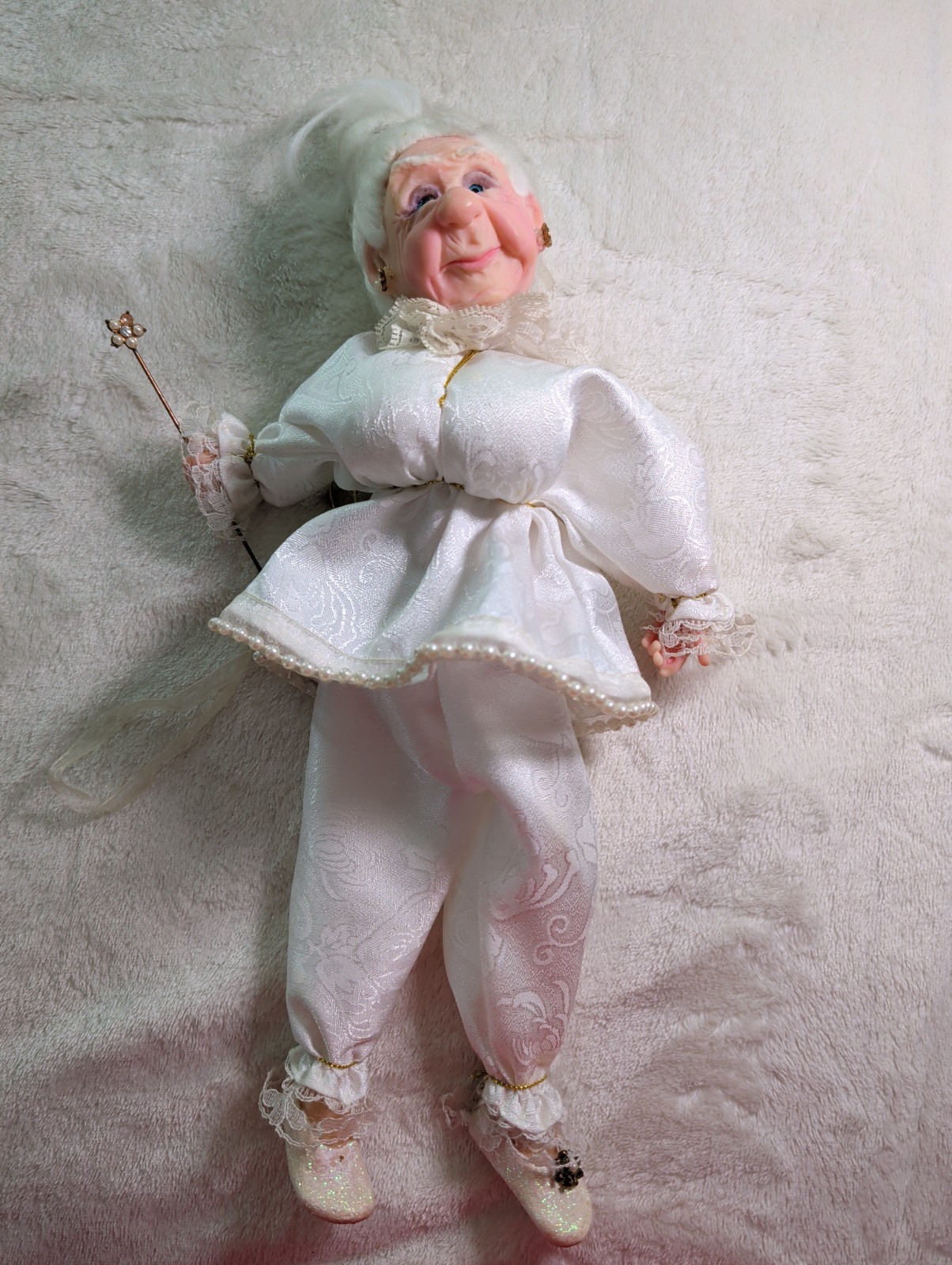 Vintage Jacqueline Kent Fairy Godmother JKC Doll 2002 Figurine 12” Hanging Decor Vintage Jacqueline Kent Fairy Godmother JKC Doll 2002 Figurine 12” Hanging Decor