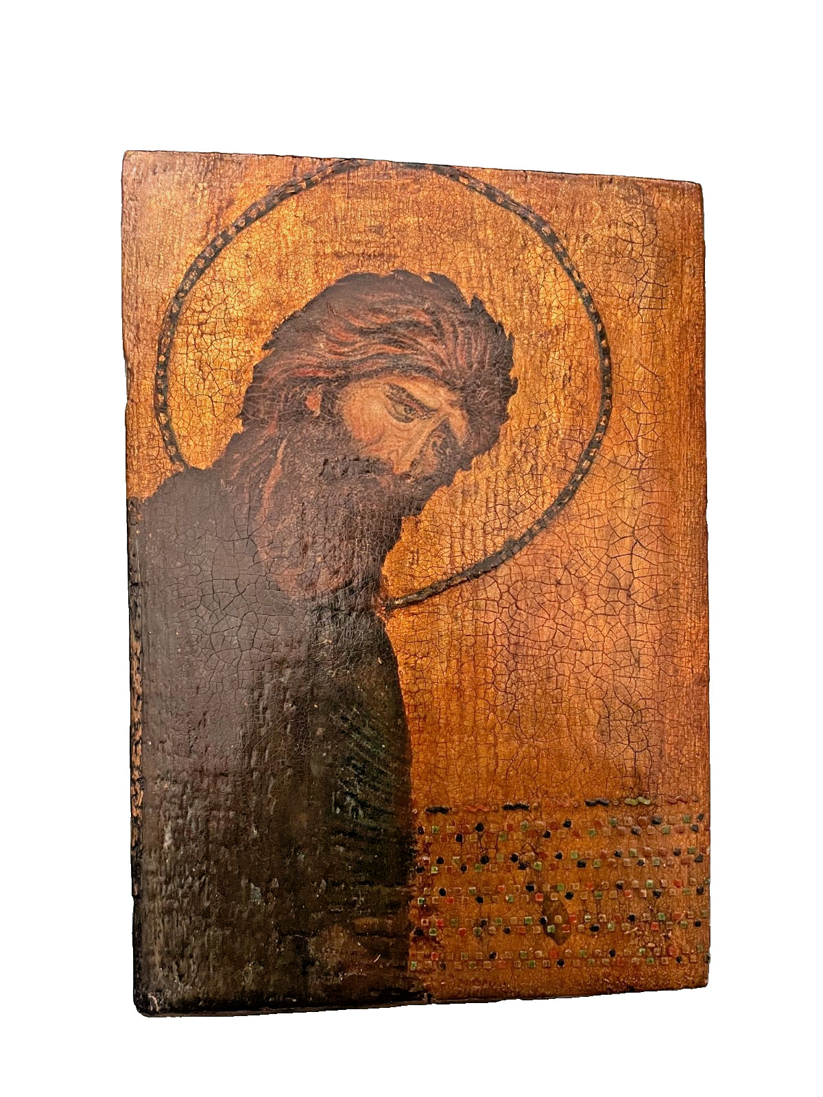 Replica Icon of St. John the Baptist Handmade by Husnu Konuk Istanbul Turkey Replica Icon of St. John the Baptist Handmade by Husnu Konuk Istanbul Turkey