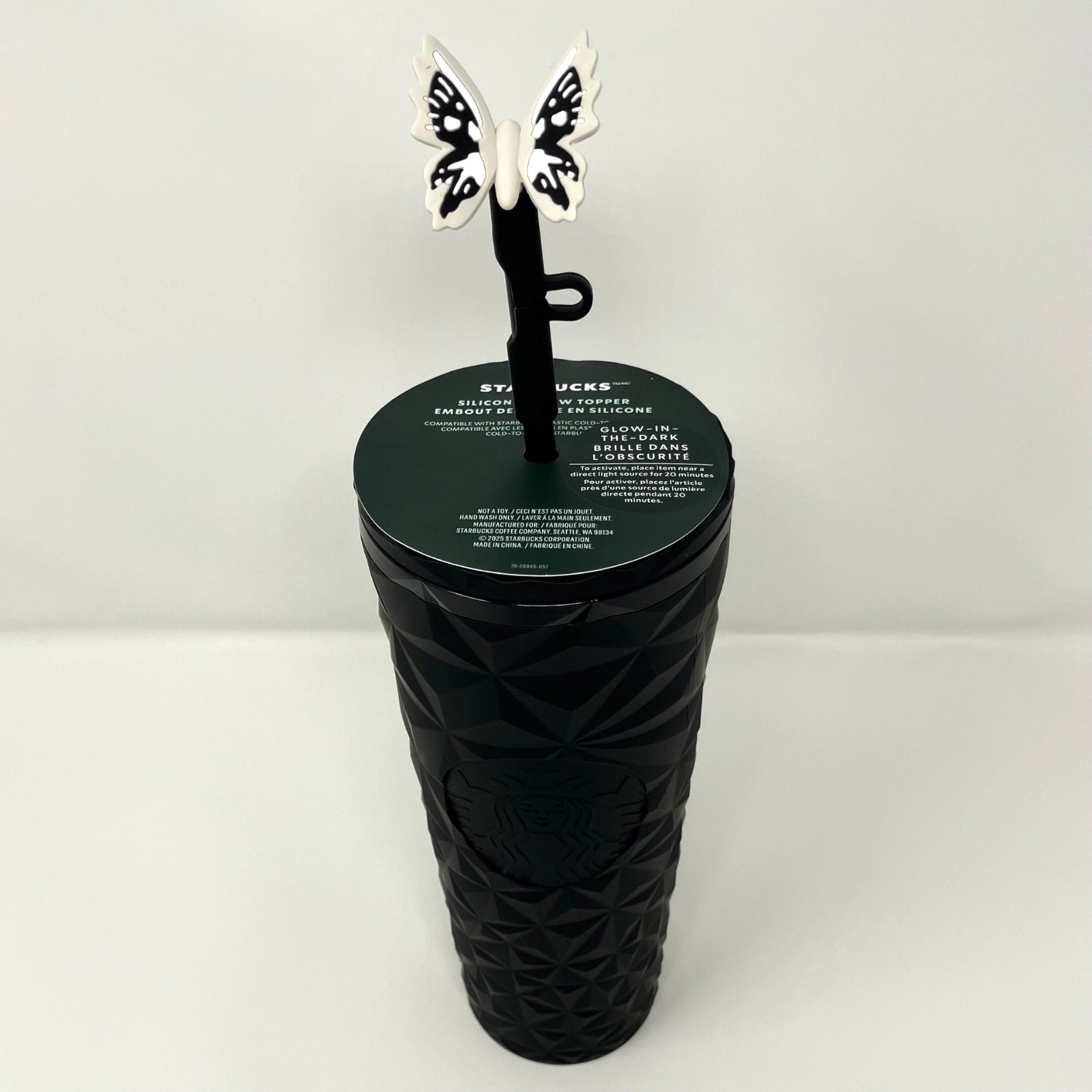 2025 Starbucks Halloween Black Butterfly Prizm Glow In The Dark Tumbler 24oz 2025 Starbucks Halloween Black Butterfly Prizm Glow In The Dark Tumbler 24oz