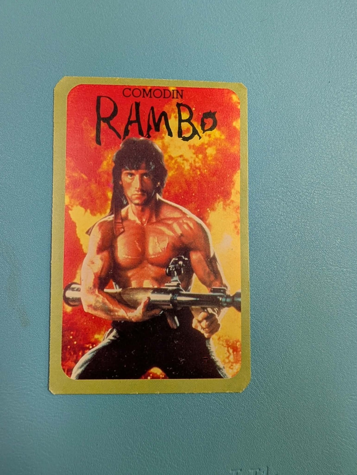 1985 rambo argentina rookie card chromy very tough