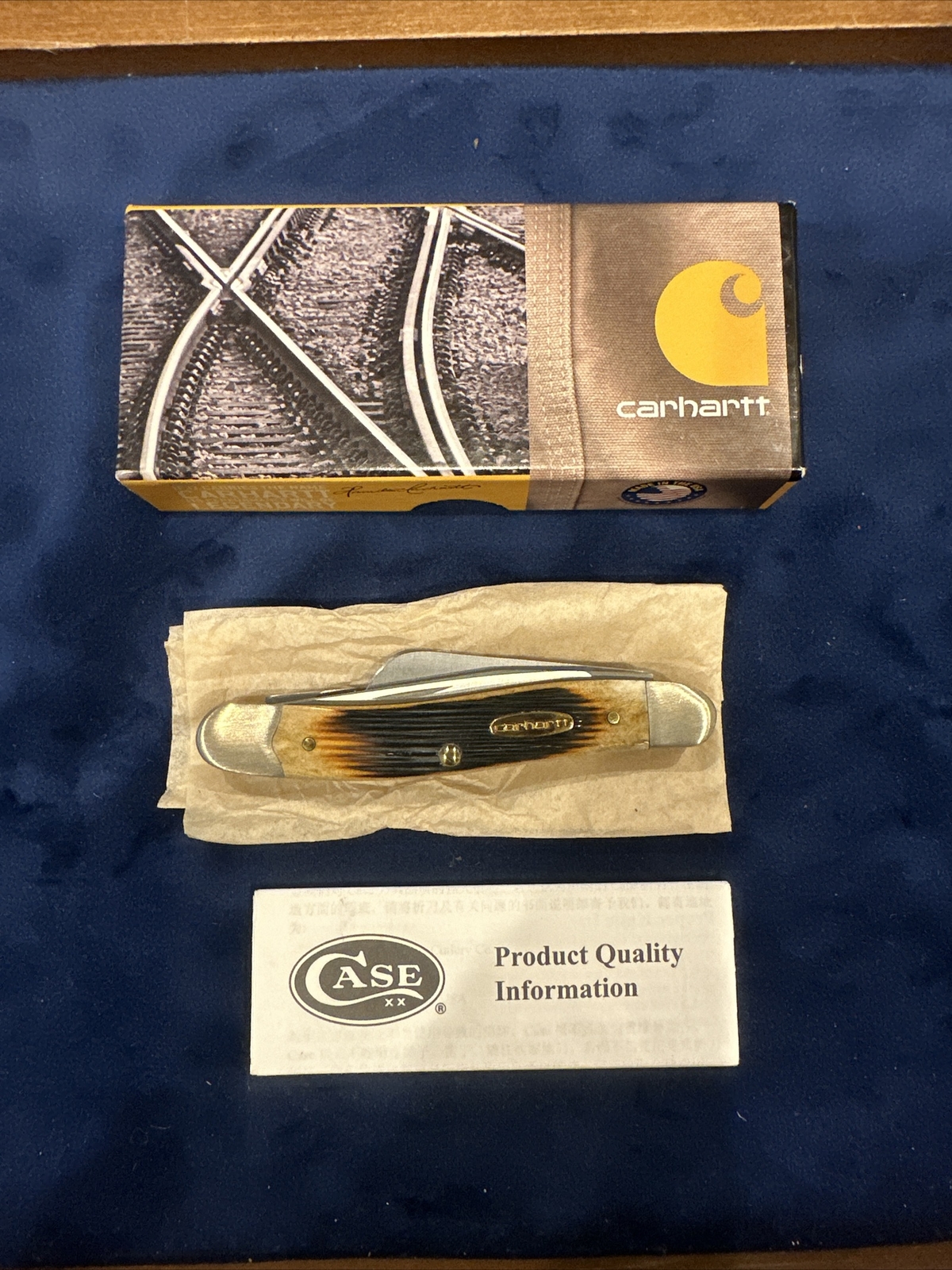 Carhartt Case Dark Molasses Bone Medium Stockman 3-5/8” (6318 SS) 36307