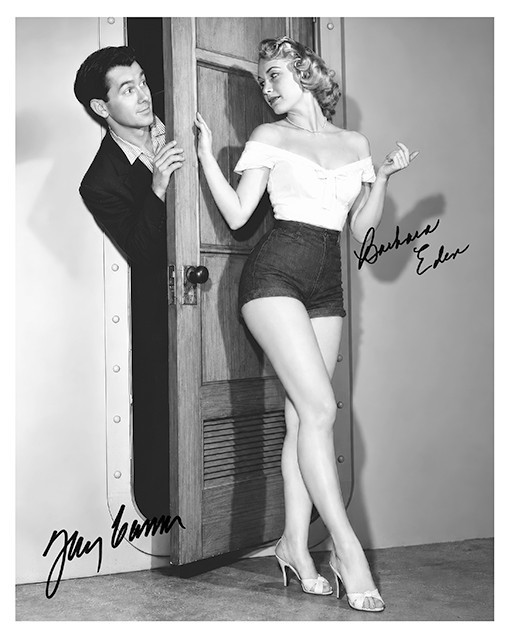 Barbara Eden Johnny Carson 8x10 Autograph Photo Vintage Collectible Signed