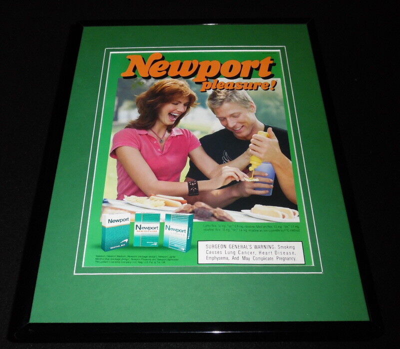 2005 Newport Pleasure Cigarettes Framed 11x14 ORIGINAL Advertisement 