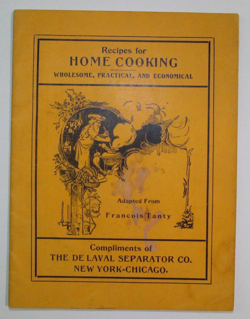 DE LAVAL 1906 Antique Recipes Home Cooking Cookbook Cream Separator Advertising