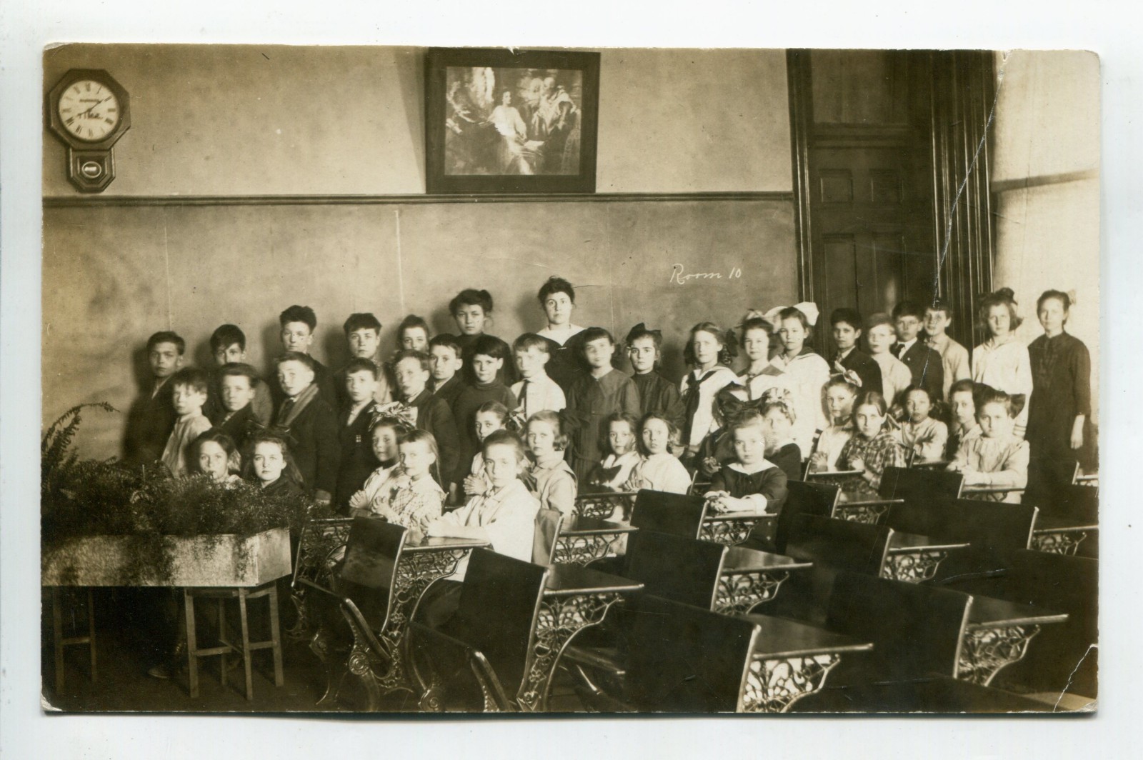 Vintage School Room Photo Jacksonville Illinois?  Vintage RPPC