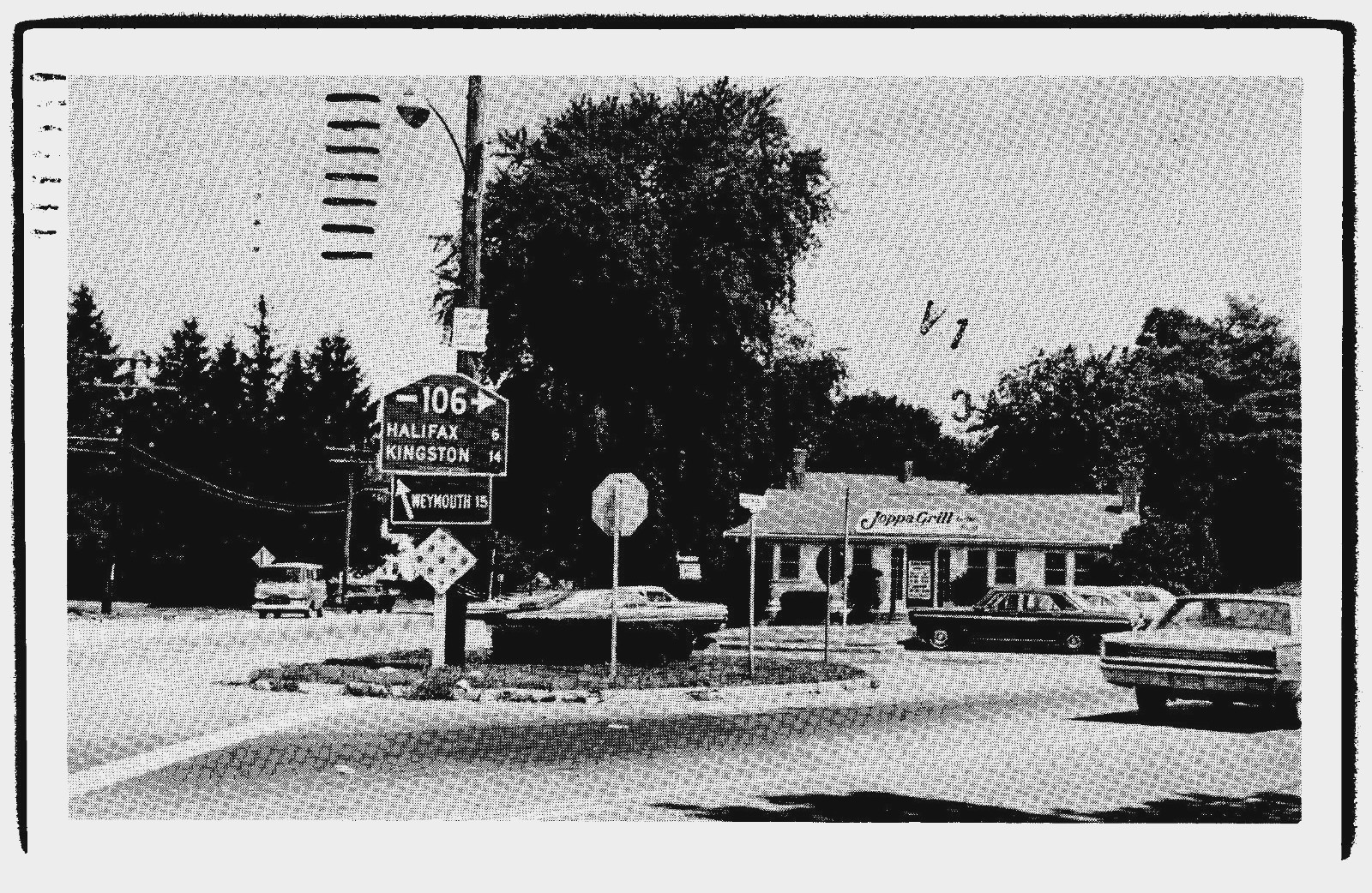 Vintage Postcard, Joppa Grill, East Bridgewater, Mass.