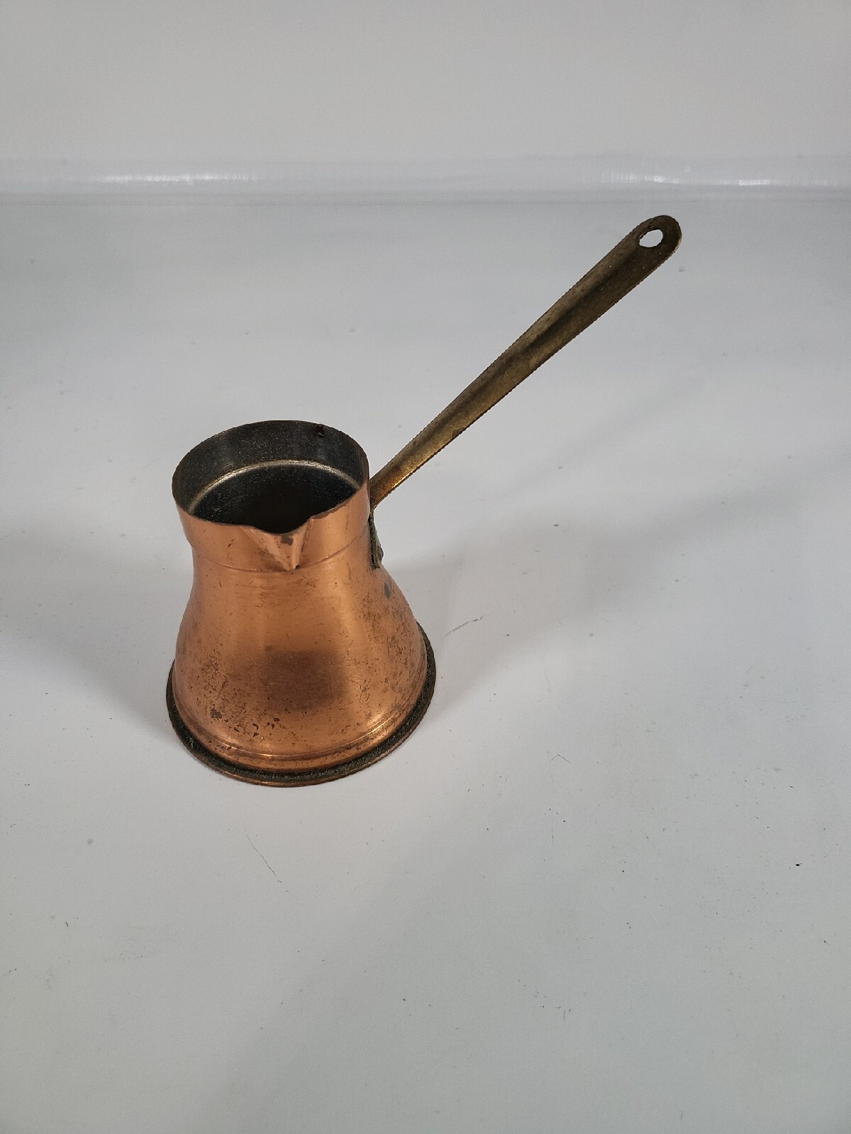 Vtg Solid Copper & Brass O.D.I. Made In Korea Turkish Coffee Style Cezve