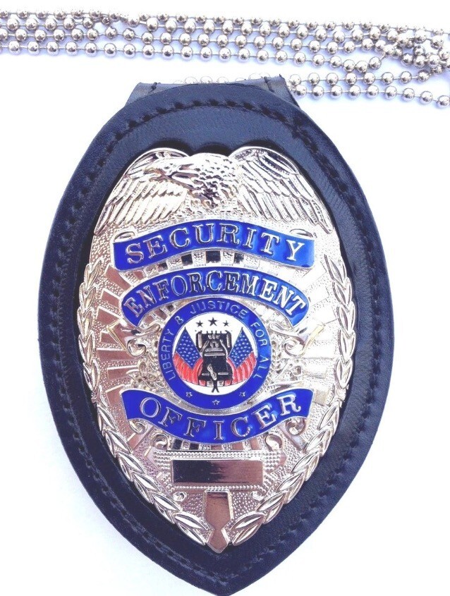 Badge Holder with Belt clip and Chain