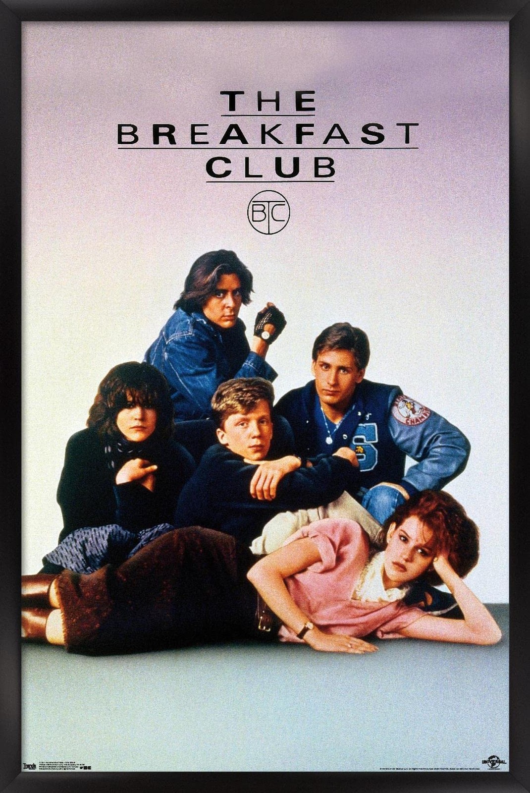 Trends International The Breakfast Club Poster 22.375 x 34 Black Framed