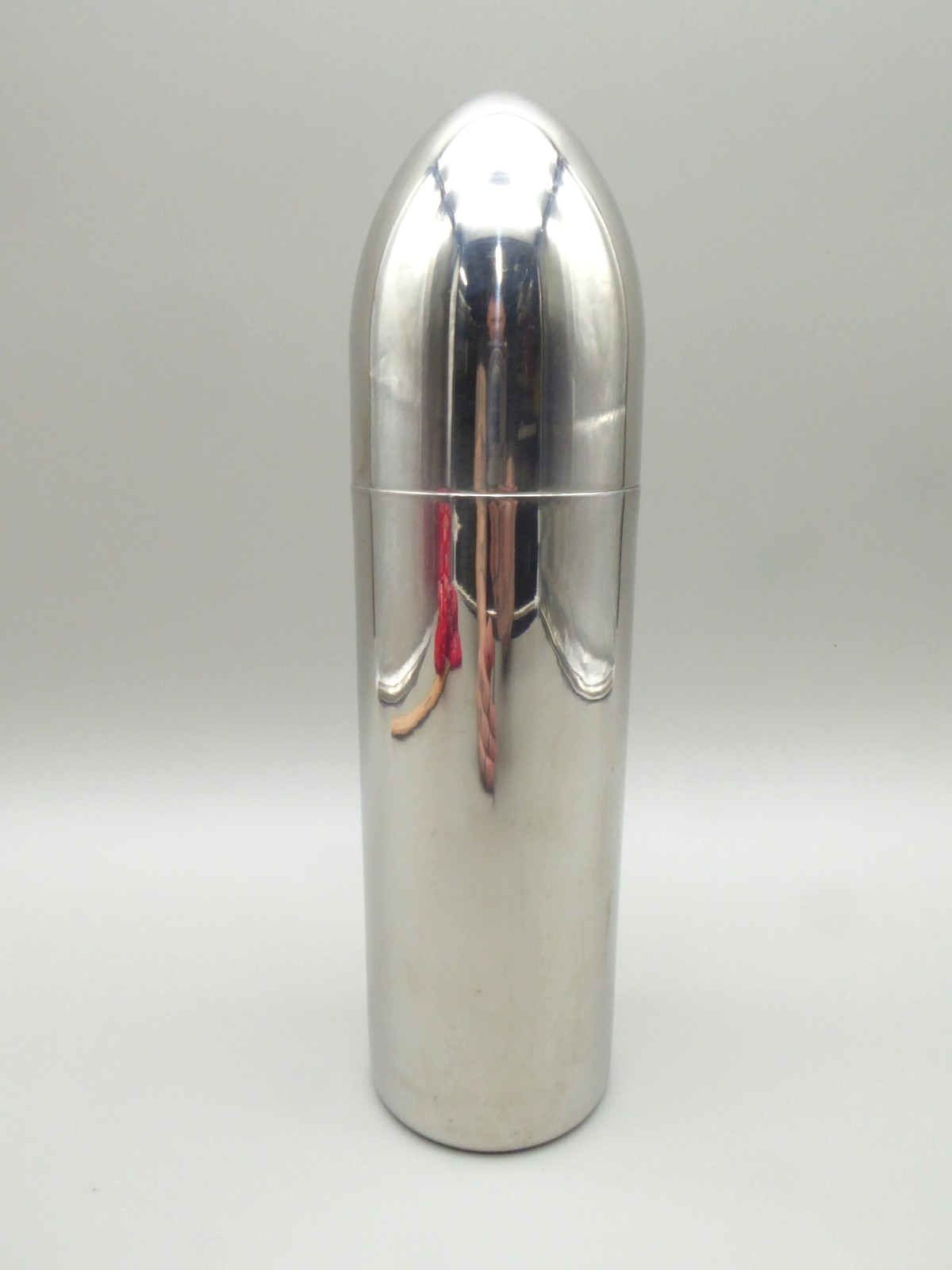 Vintage 18-10 Stainless Steel Bullet Zeppelin Cocktail Shaker Barware 4 Pieces