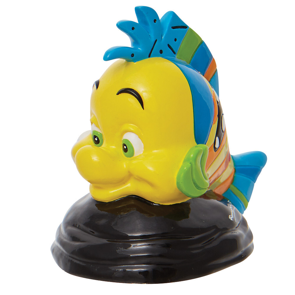 Disney by Britto 6009053 The Little Mermaid Flounder Miniature Figurine, 2.36