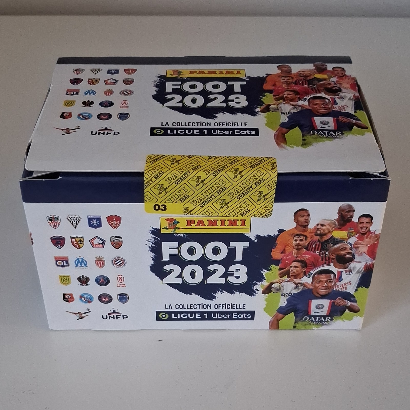 Panini Foot 2023 Ligue 1 Sealed Box 100 Pouches Rookie Stickers Messi Neon 