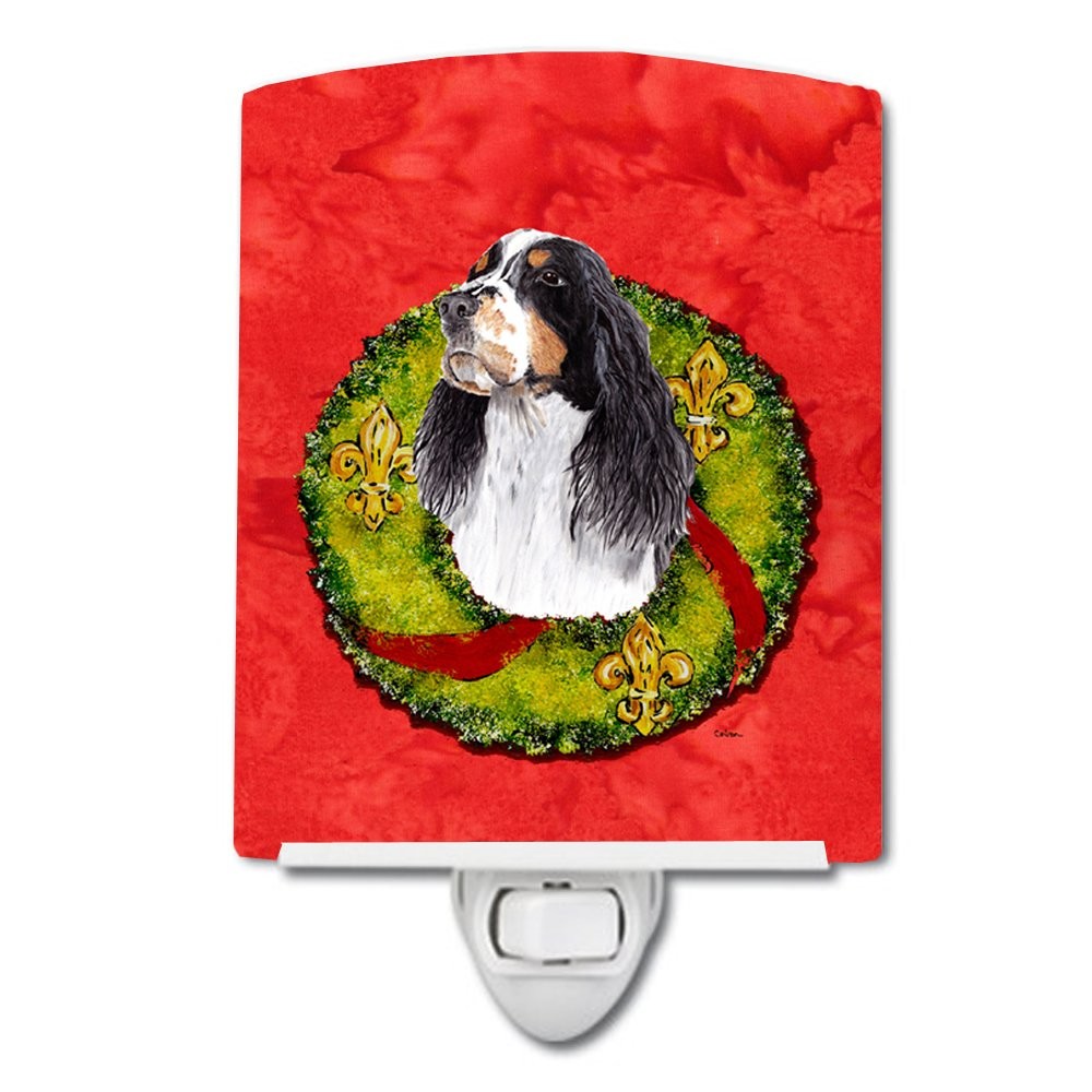Caroline's Treasures SC9092CNL Springer Spaniel Christmas Wreath Night Light Caroline's Treasures SC9092CNL Springer Spaniel Christmas Wreath Night Light